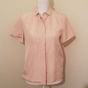 Kate spade blush shirt 100%silk size XS